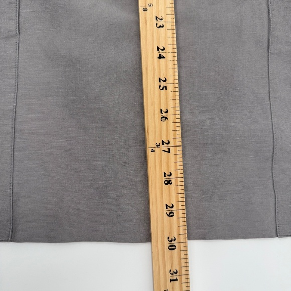 A/X Armani Exchange Dress Women 2 Gray Halter Studded Linen Silk Blend Pockets - Picture 10 of 11